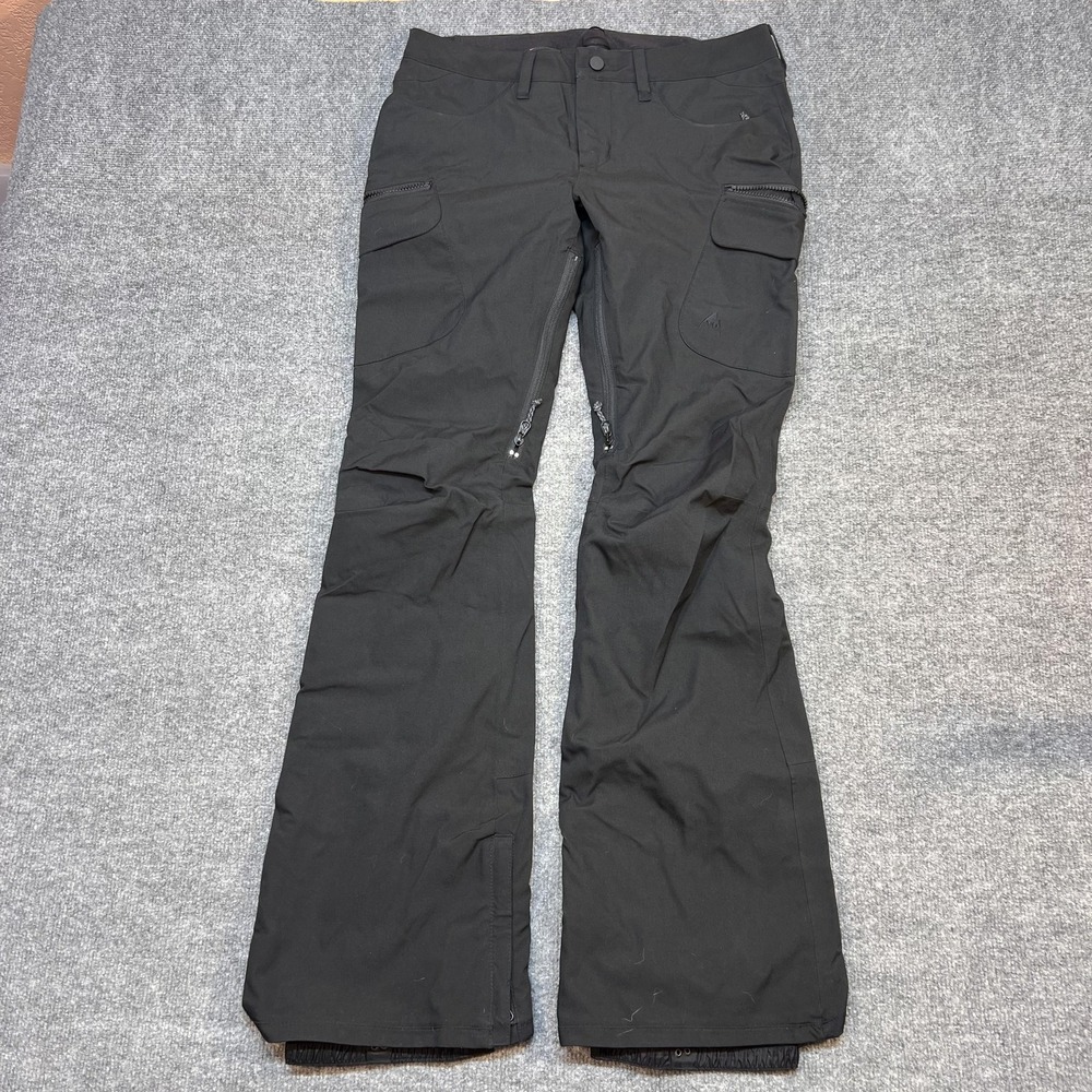 Burton Snow Pants Mens MT 32x33 Black Insulated Cargo Living Lining Ski Winter